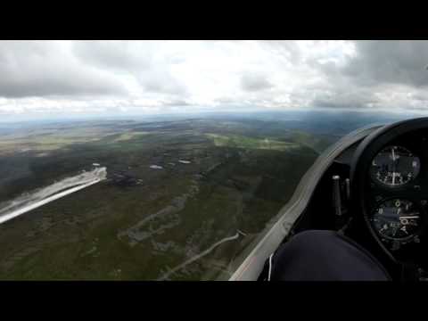 High Cup Nick, Dufton from 3000 feet in my glider.