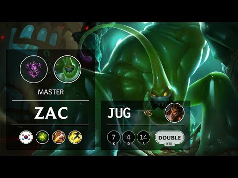 Zac Jungle vs Jarvan IV - KR Master Patch 9.16