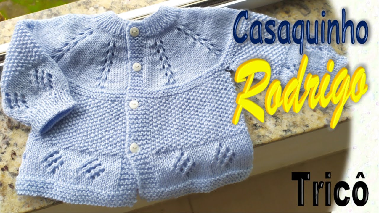 CASAQUINHO EM TRICÔ para bebês de 1 a 3 meses ⭐ Modelo RODRIGO