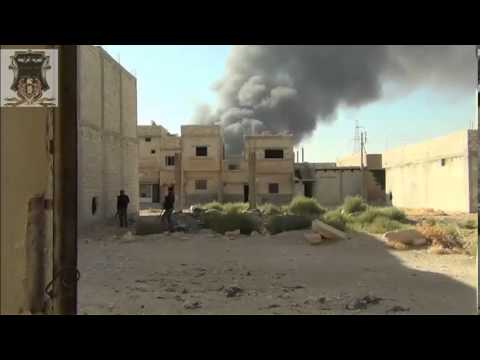 انتشار مقاتلي الفرقة الرابعة حرس دمشق في قرية البويضة في ريف دمشق للتصدي لتعزيزات قوات النظام القادمة إلى المنطقة