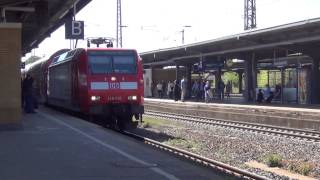 preview picture of video 'Zugverkehr mit HKX Regionalexpress und Intercity Zügen in Wanne-Eickel HBF'