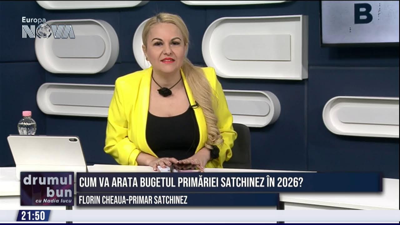 VIDEO (integral) emisiune Drumul Bun cu NADIA IUCU. Invitat: Florin Cheaua- primarul comunei Satchinez