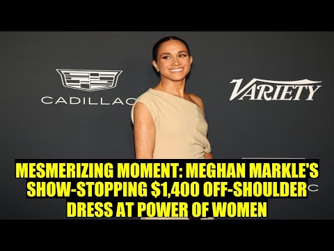 MEGHAN MARKLE'S STUNNING $1,400 OFF-SHOULDER DRESS...