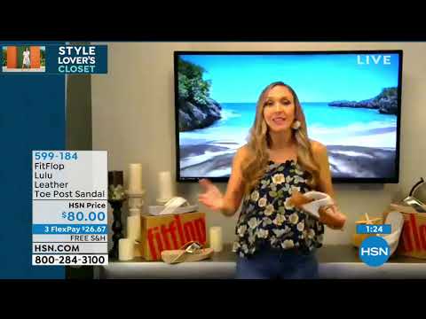 FitFlop Lulu Leather Toe Post Sandal