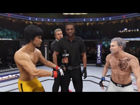 Bruce Lee vs. Super Grandfather (EA sports UFC 3)