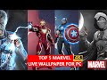 Best Marvel Live Wallpapers 2025 For PC 4K Free Download Marvel Ironman Captainamerica 4k