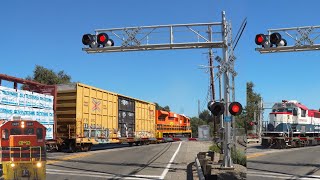 CFNR 2401 Davis Local Followed By CFNR 503 Woodland Local | Hwy 113 Railroad Crossing, Woodland CA