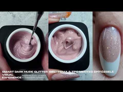 Smart Dark Nude Glitter Gel - HEMA Mentes Építőzselé