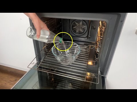 Clean your oven with household remedies. NO scrubbing
