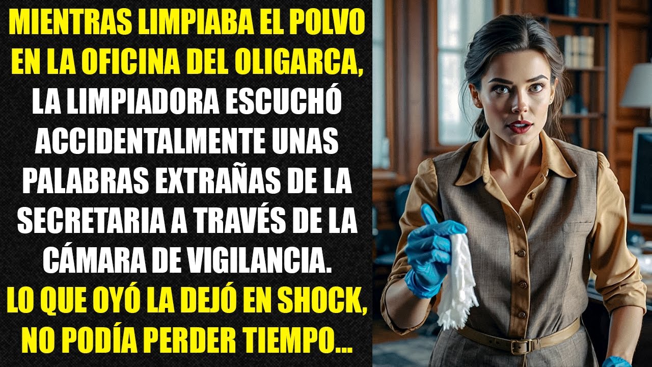 Mientras limpiaba el polvo en la oficina del oligarca, la limpiadora escuchó accidentalmente unas...