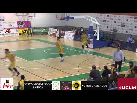 La Roda 76  - 69 Xuven Cambados. LEB Plata 17/18. J30