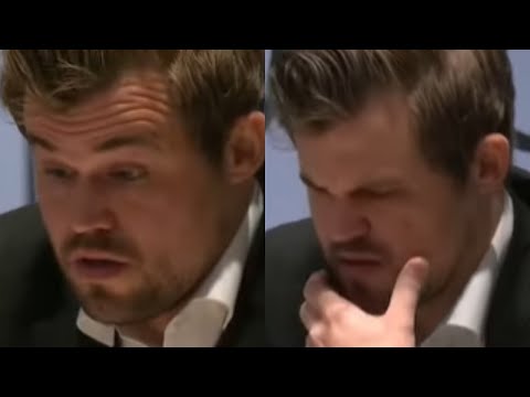 Magnus Carlsen Reacts to Nepomniachtchi's Bishop Blunder in World Chess Championship 2021