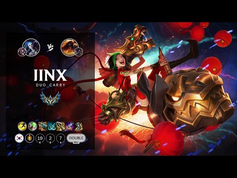 Jinx ADC vs Sivir - KR Challenger Patch 12.14