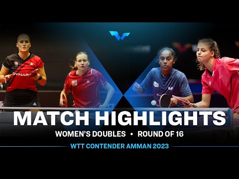 Hana Matelova/Barbora Balazova vs Prithika Pavade/Camille Lutz | WD R16 | WTT Contender Amman 2023