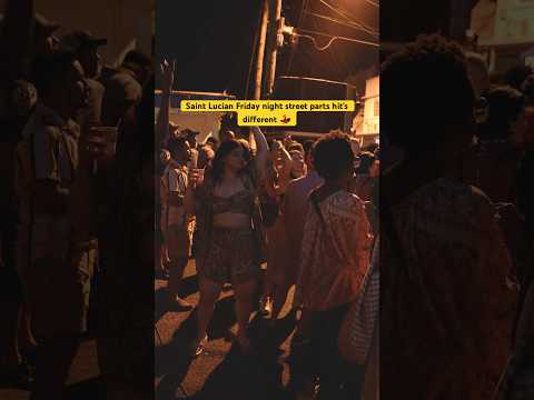 📍”Gros Islet Friday night Street party” in Saint Lucia🇱🇨 #shorts #saintlucia #streetparty