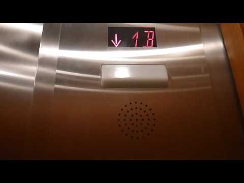 Elevator at the 225 Franklin St parking garage in Boston MA