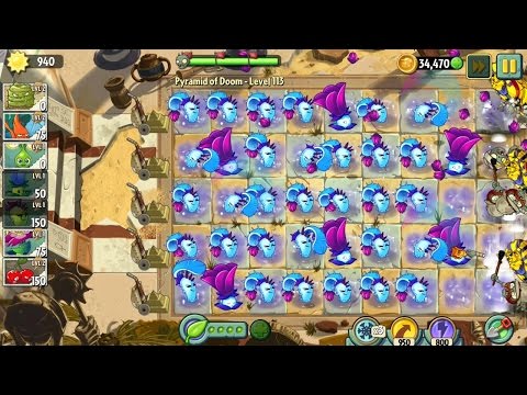 Plants vs. Zombies 2 Pyramid of Doom - level 109-113 || gameplay walkthrough
