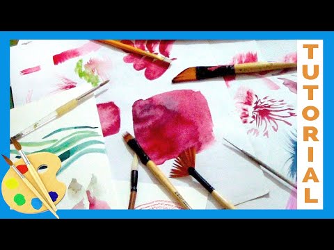 Aprende màs de 7 trazos utililes para pintar en Acuarela
