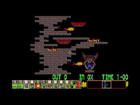 Custom Lemmings Level - (Un)pleasant side effect by geoo (@qiuu4495)