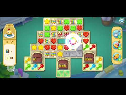 행복의저택/Matchington mansion Level 1637 Win Boosters(Gloves,Spoon)/Puzzle/Matchington/mansion