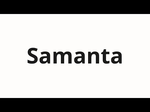 How to pronounce Samanta | Саманта (Samantha in Russian)