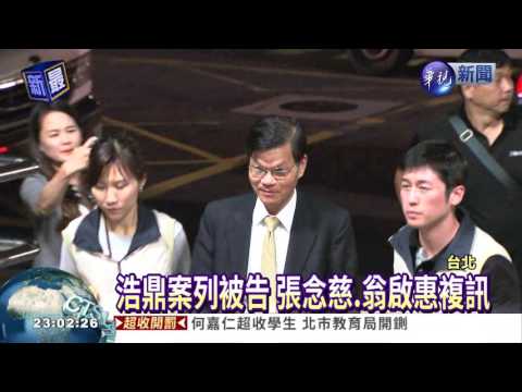 浩鼎案 翁啟惠.張念慈移送複訊