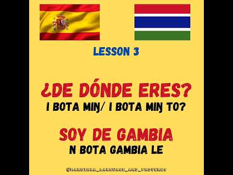 Spanish mandinka lessons
