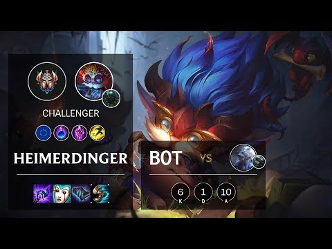Heimerdinger Bot vs Volibear - EUW Challenger Patch 10.11