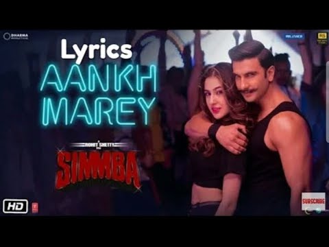 Aankh . Marey (Lyrics) - mika singh | neha kakkar| kumar sanu | simmba (2019)😍😍😍😍😍😍