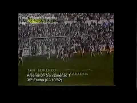 Arsenal de Sarandí 0 - San Lorenzo 1 (Torneo Primera B 1982)