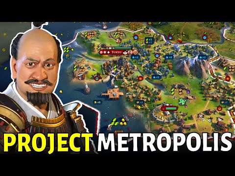 Civ 6 | Project Metropolis, Let’s Build HUGE MEGACITIES!!! – (#1 Deity Japan Civilization VI)