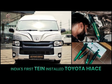Toyota Hiace Camper Van With Tein Suspension Upgrade from Autostarke.