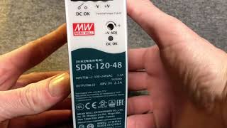 Mean Well SDR-120-48 Zdroj na DIN 120W 48V