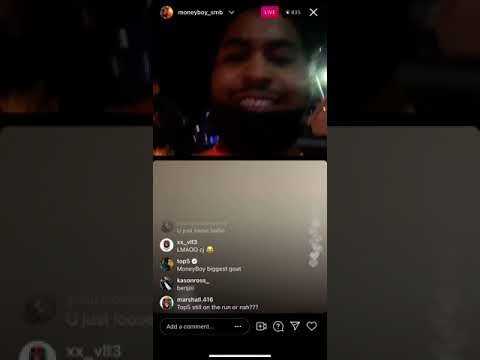 TOP5 AND MONEYBOY LIVE ON INSTAGRAM IN DOWNTOWN SHOWING THEIR ADDY ALSO DISS OPPS