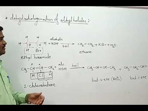 Dehydrohalogenation of alkyl halides