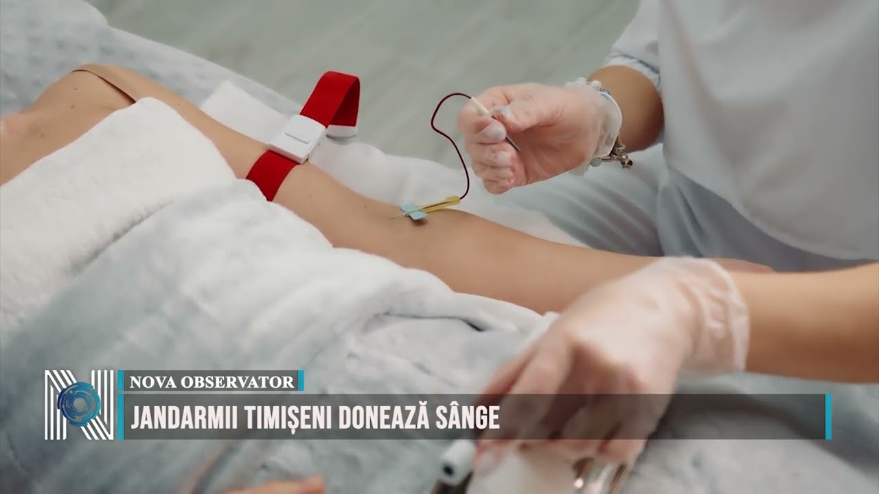 Jandarmii timișeni donează sânge