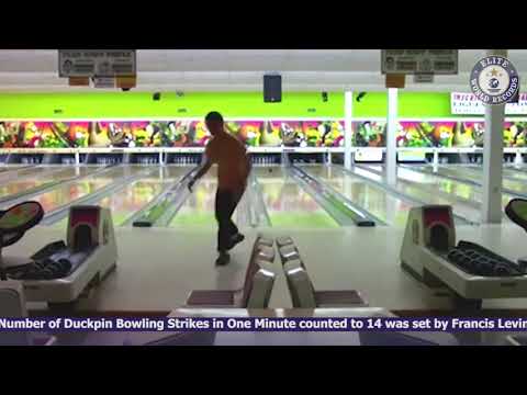 Most Number of Duckpin Bowling Strikes in One Minute   EWR201421739