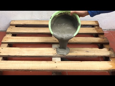Creative Ideas From Wood Pallet And Cement .Technique...