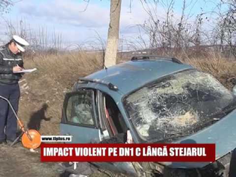 IMPACT VIOLENT PE DN1C LÂNGĂ STEJARUL