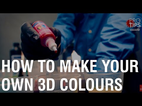 How to make your own resin colours for 3d printing.