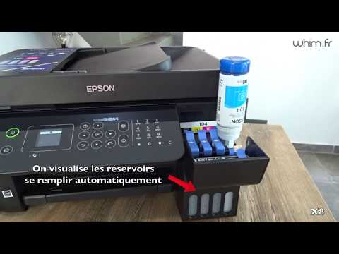 Imprimante EPSON ET-4700 (EcoTank) : comment remplir l'encre ?