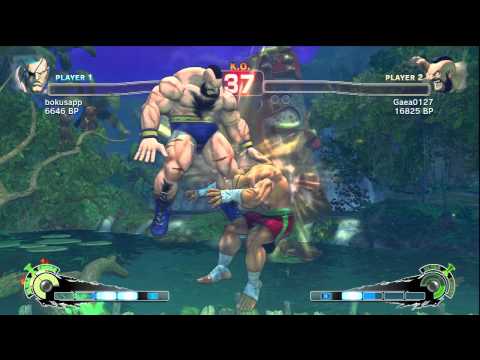 SSF4: Bonchan (Sagat) VS Gaea (Zangief)