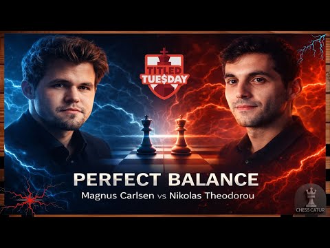 Magnus Carlsen vs Nikolas Theodorou🔹Titled Tuesday 2025