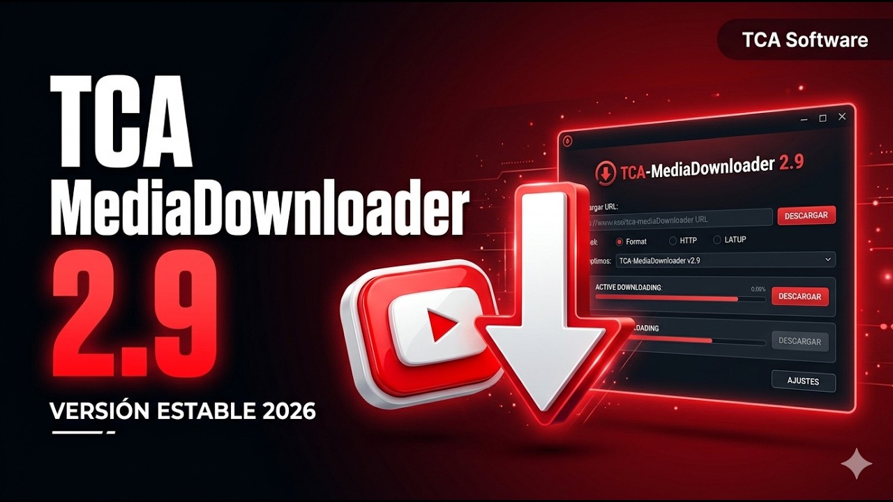 💻 TCA-MediaDownloader 2.9: 🚀 Alternativa funcional en 2026!