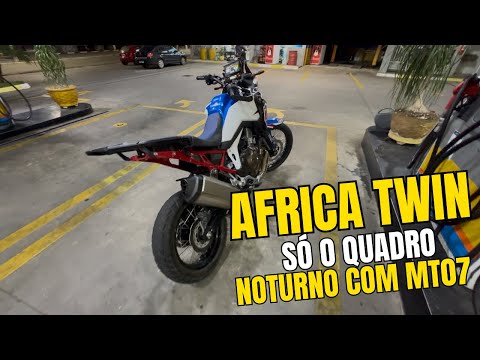 AFRICA TWIN 1100L ONLY THE FRAME, NIGHT WITH MT 07