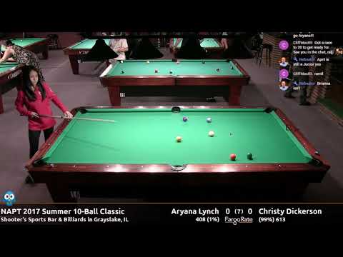 Aryana Lynch vs Christy Dickerson - NAPT 2017 Summer 10-Ball Classic