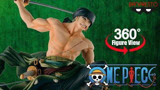 One Piece Roronoa Zoro Scultures Big World Colosseum Vol.1 Banpresto Figure 360° View