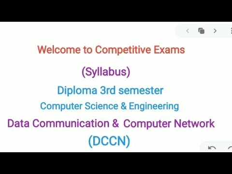 Data Communication Computer Network full syllabus of diploma CS branch