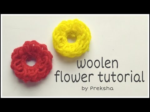 DIY WOOLEN FLOWER || SC20 || Stay creative || by preksha || handmade flower