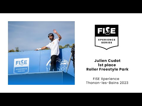 Julien Cudot - 1st Roller Freestyle Park Pro FISE Xperience Thonon-les-Bains 2023